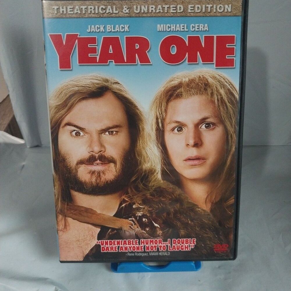 YEAR ONE DVD Theatrical & Unrated Edition DVD  Jack Black, Michael Cera 2009